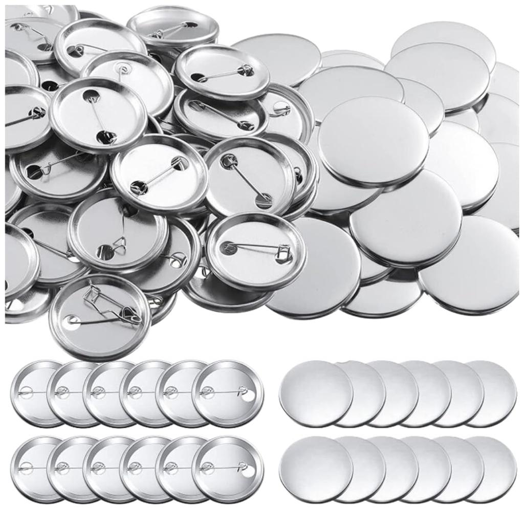 Tak šťastný Odznaky Díly Materiál Zavírací špendlík Sada Výrobník odznaků Sada 100 kusů Jsem (58 mm)