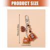 Fashionable Keychain With Simulated Bread Coffee Lovely Designs For Gifts Personalization Use
