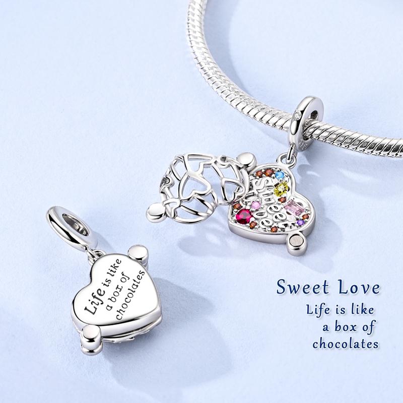 Copper Charm Shining Crown Cute Claw Rubik'S Cube Charm Bead Pendant Fit Original Bracelets Fine Diy Women Jewelry