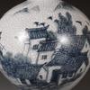 Chinese Qing Dynasty Blue And White Old Antique Porcelain Jiangnan Water Town Pattern Ceramic Vase Home Cabinet Furnishing Craft