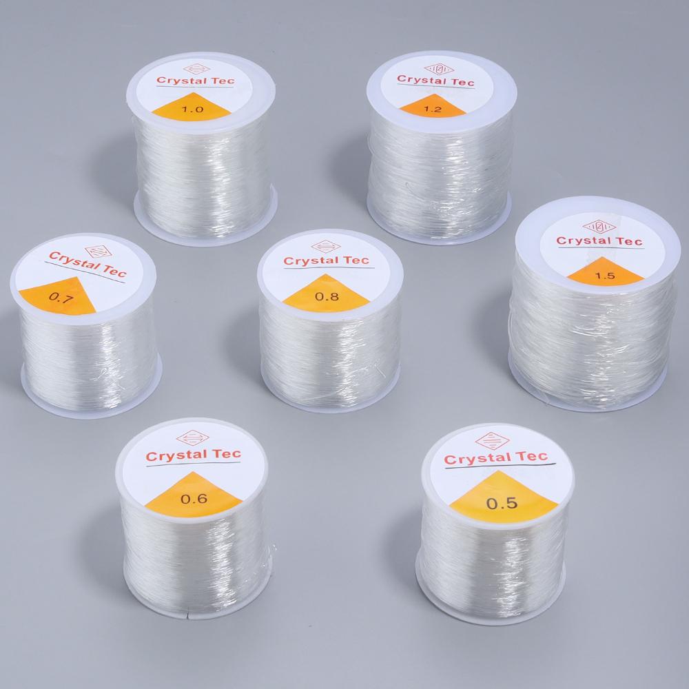 0,4-1 mm Kristall Elastische Schnur Dehnbares Seil Perlenfaden Schnüre Fäden Für Schmuckherstellung DIY Handgemachtes Perlenarmband Zubehör