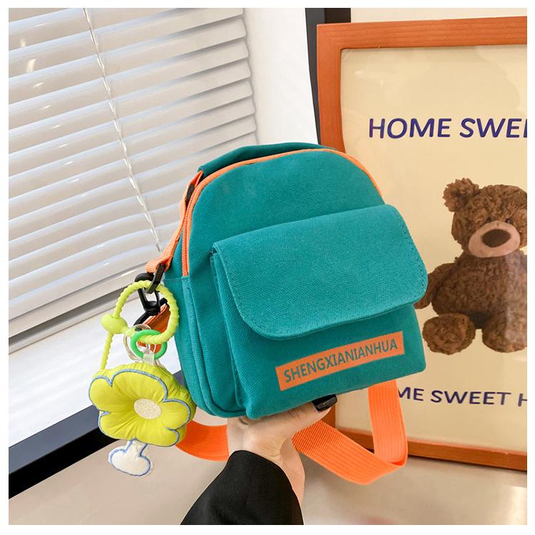 Canvas Small Bag Women Shoulder Bags Fashiable Casual Crossbody Bag for Women Purse and Handbags Mother Kids Bags for Girl Sac