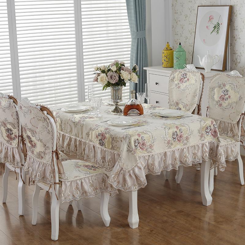 European Dining Table Cloth Coffee Table Towel Tv Cabinet Shoe Cabinet Cover Towel Table Flag Non-Slip Chair Seat Cushion Chair Back Towel Cover