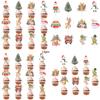 Christmas Cake Decoration Flags Set With Vintage Design For Holiday Parties