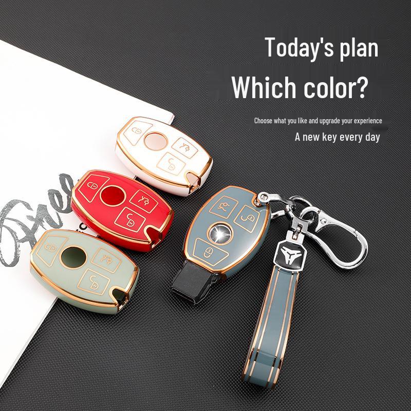 Mercedes-Benz Key Case for S-Class, C200L, A180, GLA200, GLC260.