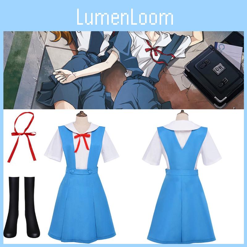 Gk-o Anime Ayanami Rei Asuka Langley Sohryu School Uniform Cosplay Costume Polyester Material Authentic To Character Look