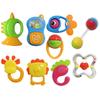 Eco-Friendly Baby Teether & Hand Rattle Toy for 0-12 Months