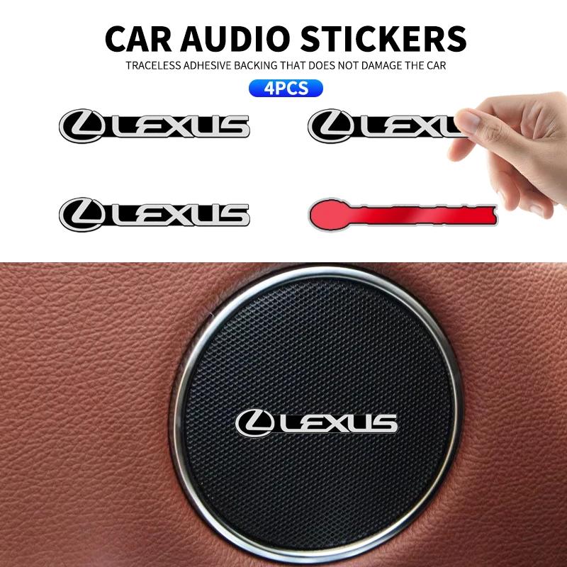 New Car Audio Decorate 3D Aluminum Badge Emblem Sticker For Lexus F SPORT IS250 IS200 CT200h GS300 LS430 RX450h LX570 IS300