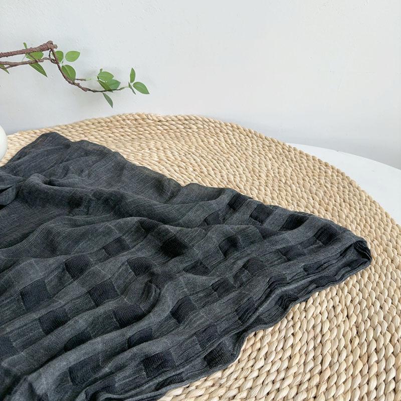 Schal Damen Viskose Lang Grau Halswickel Stola Warm Atmungsaktiv Sommer Sonnenschutz Accessoire Für Frühling Urlaub Herbst