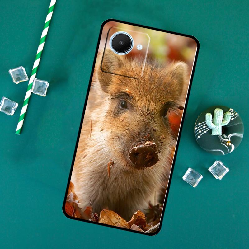 

wild boar For Realme C71 C75 C55 C53 C67 C61 C33 C63 C51 10 11 12 13 14 Pro Plus C65 GT7 15 Pro Case Realme GT7 Pro