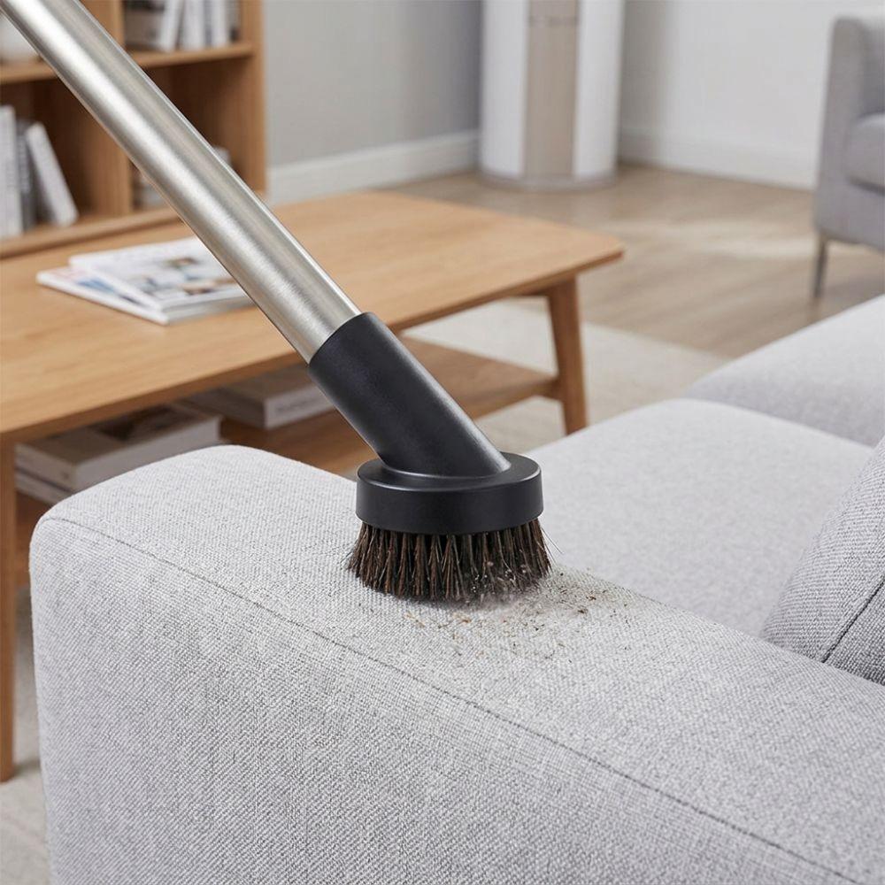 Soft Bristle Vacuum Cleaner Brush 32mm Diameter Round Vacuum Attachment  Cleaning Blinds