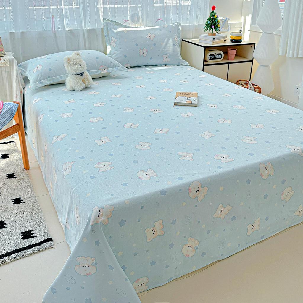 2026 A-Class 100% Cotton Jet Print Single Bed Sheet