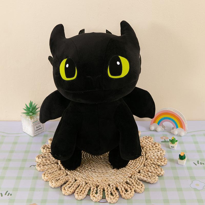 Night Evil Toothless Toothless Sun Evil Light Evil Position Black Dragon White Dragon Anime Plush Toy Doll Claw Machine Doll