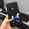 For Motorola Moto E40 Case Moto E20 E30 Cover Soft TPU Silicone Black Cartoon Dragon Astronaut Housing Etui For MotoE40 E 40 20