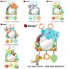 Unicorn Fox Infant Car Mirror Plush Hanging Toy For Baby Engagement And Handeye Coordination
