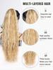 Synthetic Hairpiece Long Curly Wavy Ponytail Extension 20Inch Drawstring Ponytail Hair Extensions For Women For Women Daily Uses