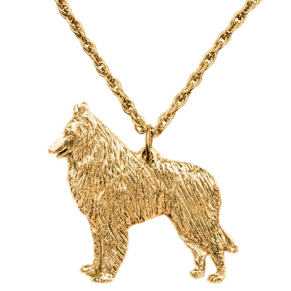Belgian Shepherd, British-made Art Dog Pendant Necklace Collection