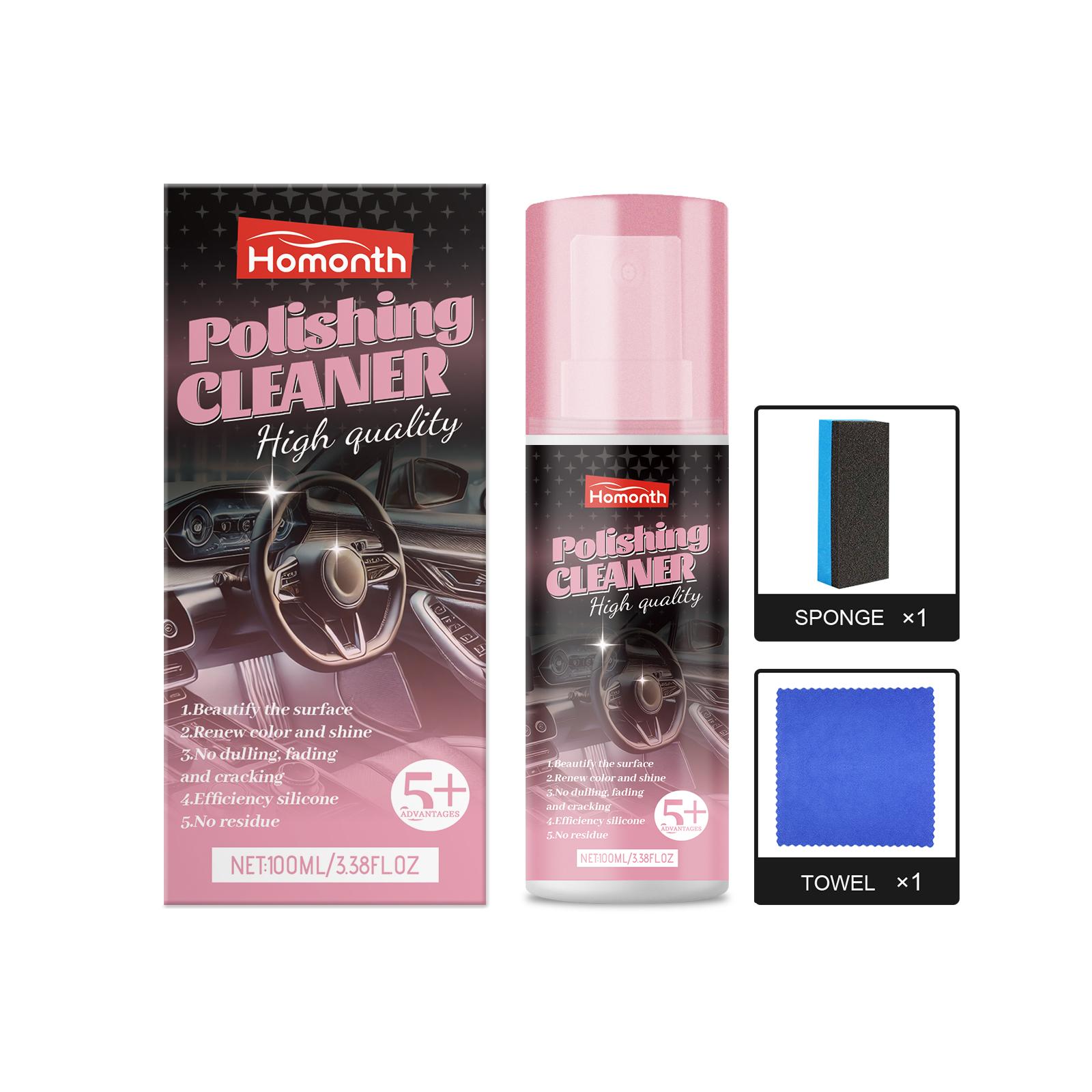 

Car Interior Refurbishment Agent Set Car Leather Interior Care and Renovation Gentle Cleaning, Stain Removal, and Polishing 1set