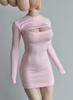 Secretary Sexy Slim Suit Sexy Jumpsuit Tight Skirt Not Pink 1/6 OL, Skirt, Overalls, 1/6 Dress, (Body, Head, Shoes, etc. Included)