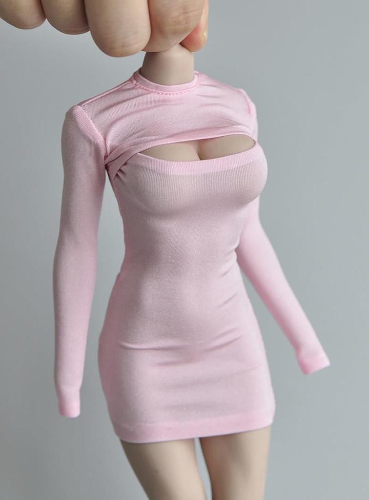Secretary Sexy Slim Suit Sexy Jumpsuit Tight Skirt Not Pink 1/6 OL, Skirt, Overalls, 1/6 Dress, (Body, Head, Shoes, etc. Included)