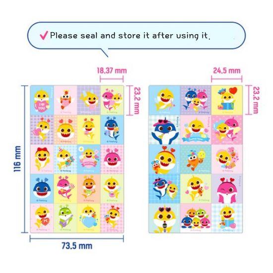 Pinkfong Baby Shark Summer Aroma Patch Bulk Size 160 pcs