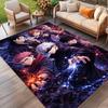 Jujutsu Kaisen Print Rug, Washable Floor Carpet, For Entryway Dorm Laundry Room Office Study, Home Decor Birthday Christmas Gift