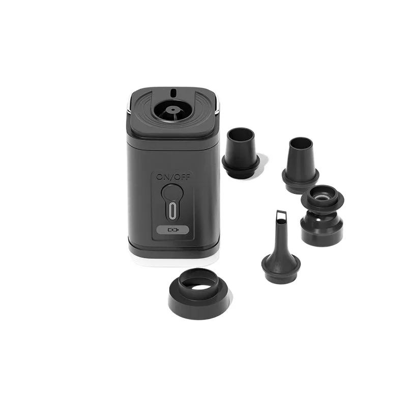 Mini Electric Air Pump Portable Wireless Air Compressor with LED Light Quick Inflate/Deflate Pump for Air Mattress Swim Ring