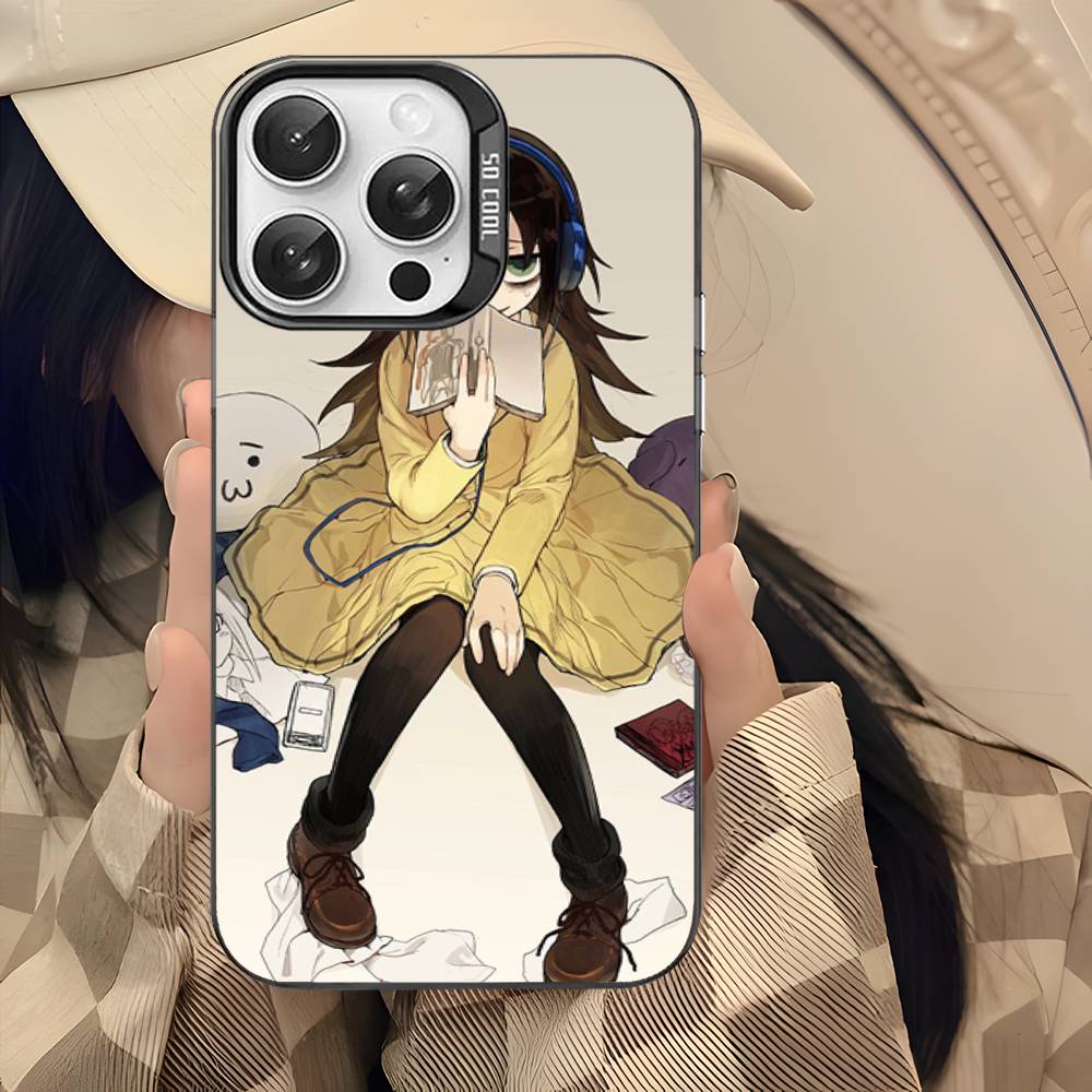Watamote K-Kuroki T-Tomoko Phone Case For IPhone 17 16 15 14 13 12 11 Pro Max Color Black Matte Cover