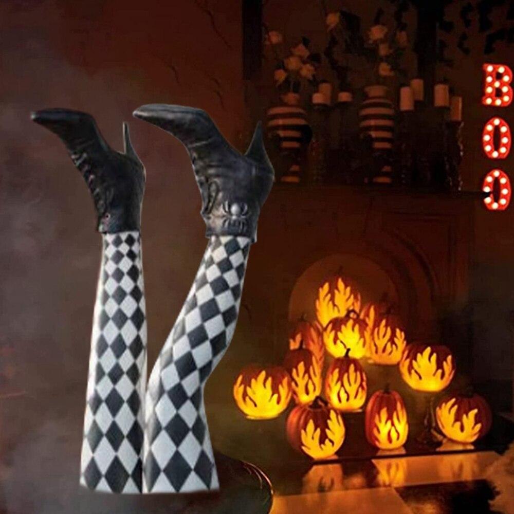 Wicked Witch Legs Prop Fabric Outdoor Indoor Decoration