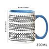 350ML Versteckte Schimpfwort-Nachricht Keramik-Kaffeetassen Lustige Nachricht Kaffeetasse Moderne Tasse Trinkgeschirr Tassen und Becher Freunde Einzigartiges Geschenk