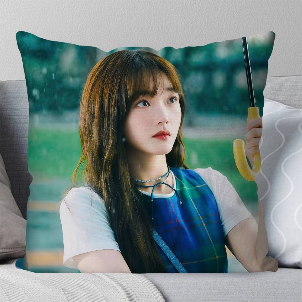 Korean Actor Lee Yu Mi Pillow Case Fashion Square Pillowcase Bedroom Sofa Room Ins Decoration Leisure