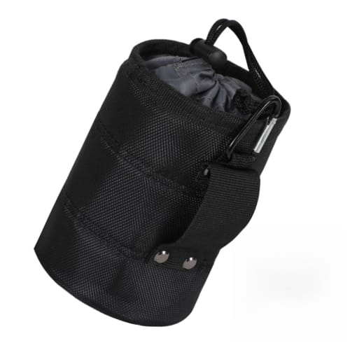 TVETE Bucket-Shaped Tool Pouch, Electrician's Tool Bag with Drawstring and Hooks, Belt-Mountable Tool Organizer, Wear-Resistant, Holds Clothespins, Na