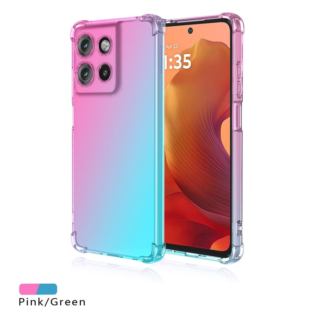Four-corners Shockproof Gradient TPU Case for Motorola Moto G67 G77 G17 G7 Power G06 G6 G86 Protective Cover Fundas Coque