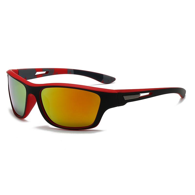 Men's Iridescent Polarized Cycling Sunglasses: Dustproof, Fashionable, UV Protection