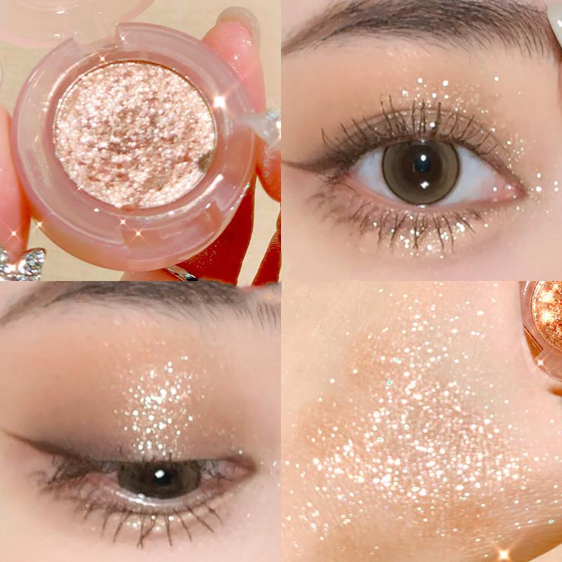 Spazio cowboy cosmico Evidenziatore Occhi Glitter Ombretto monocromatico Tavolozza Shimmer Satin Trucco Tavolozza Ombretto Kit evidenziazione