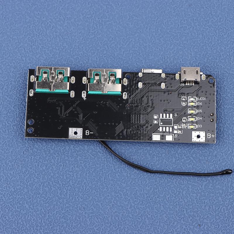 

Qc4.0 Qc3.0 Led Dual Usb 5V 4.5A 22.5W Micro/Type-C Usb Mobile Power Bank 18650 Зарядний модуль Захист від температури