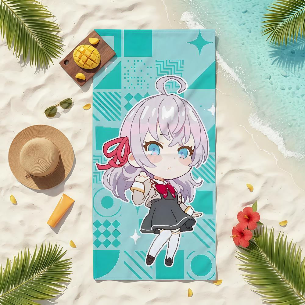 Anime Cute Alya R-Roshidere Towel Soft Pool Gift For Travel Gym Shower Camping Quick Dry Sports Beach Towels