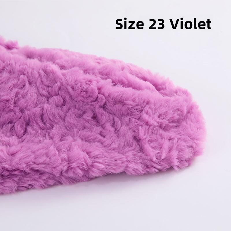 Thickened Rabbit Fur Brushed Cotton Doll DIY Fabric Rose Patterned Fur Collar Clothing Material Home Decor Sponge Pad Fabric