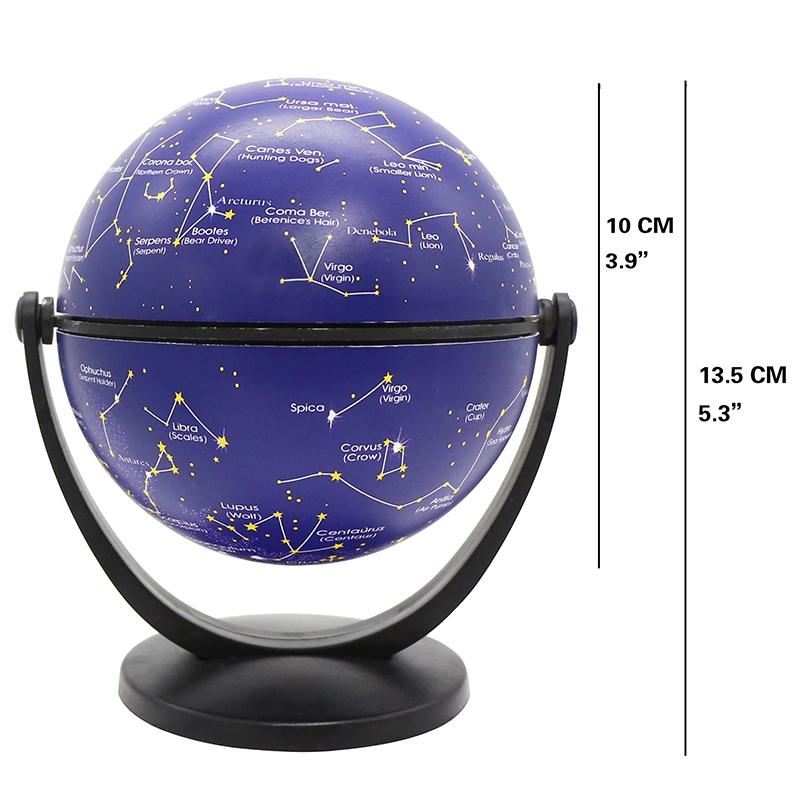 High-quality Plastic World Globe European Style Desktop Ornament for Geography Teaching темно-синий