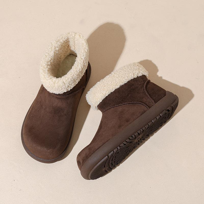 Platforma Jiayun dámské sněhule Birkenstock 2025 nové zimní sametové teplé a protiskluzové severovýchodní sněhové bavlněné boty