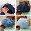 Korean Style Cowboy Beret Cap Solid color Denim Octagonal Hat Retro Painter Hat  Outdoor