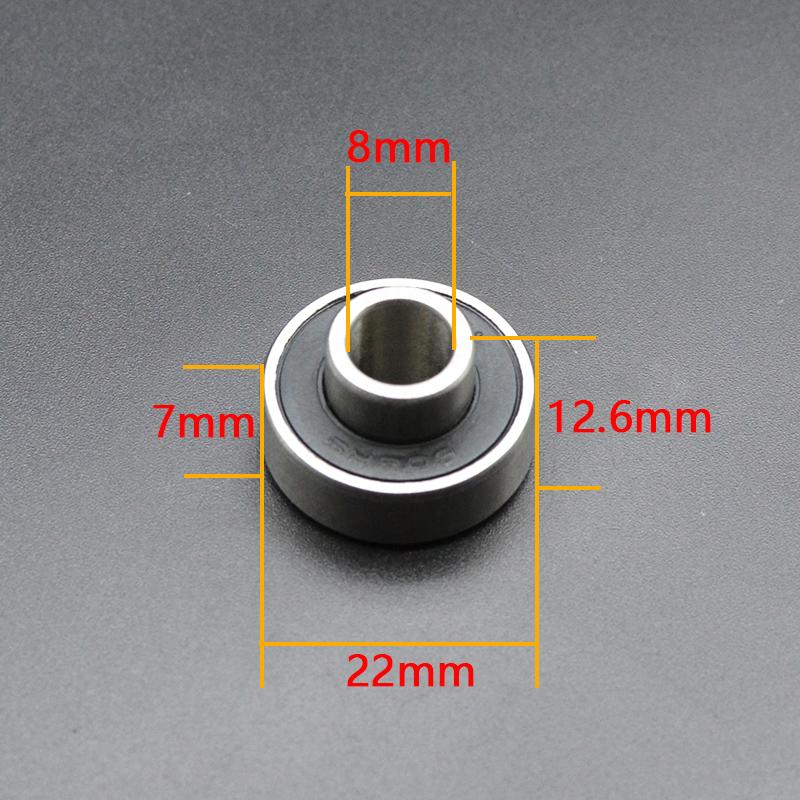 8Pcs 608 RS Bearing 8x22x7 mm ABEC-11 Integrated Spacer Bearing 608 Skateboard Longboard Bearing Danceboard Bearing