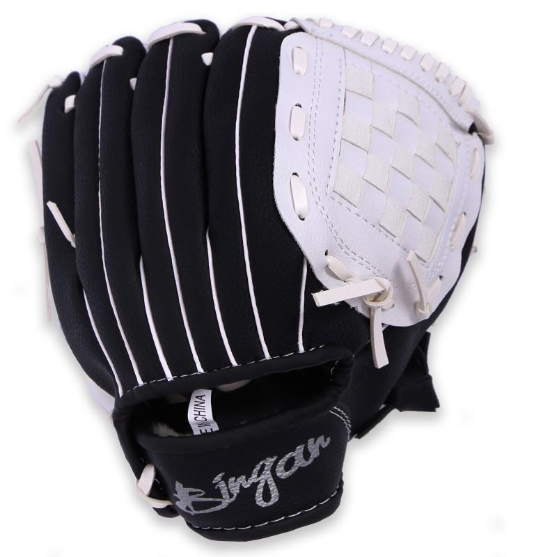 Baseballhandske i PU-läder Fångare Pitcher Träning Barn Tonåringar Vuxna Softballhandske Förtjockad Handflatsdesign