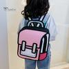 Teenager Backpack Student Cute Cartoon Large Capacity Waterproof Adjustable Strap Smooth Zipper Book School Bag Storage Unisex 2D Drawing Girls