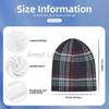 Custom GTI Tartan Plaid Beanie Hat Warm Bonnet Cap Adults Knitted Hats Headwear Vintage Street Skullies Beanies for Women Men