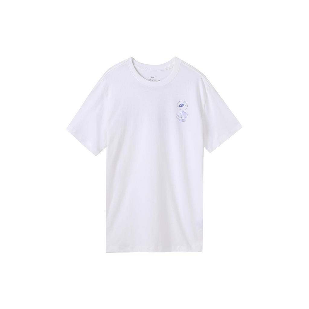 Nike T Shirts Men's Crew Neck Moderate Straight Fit CT6869-100