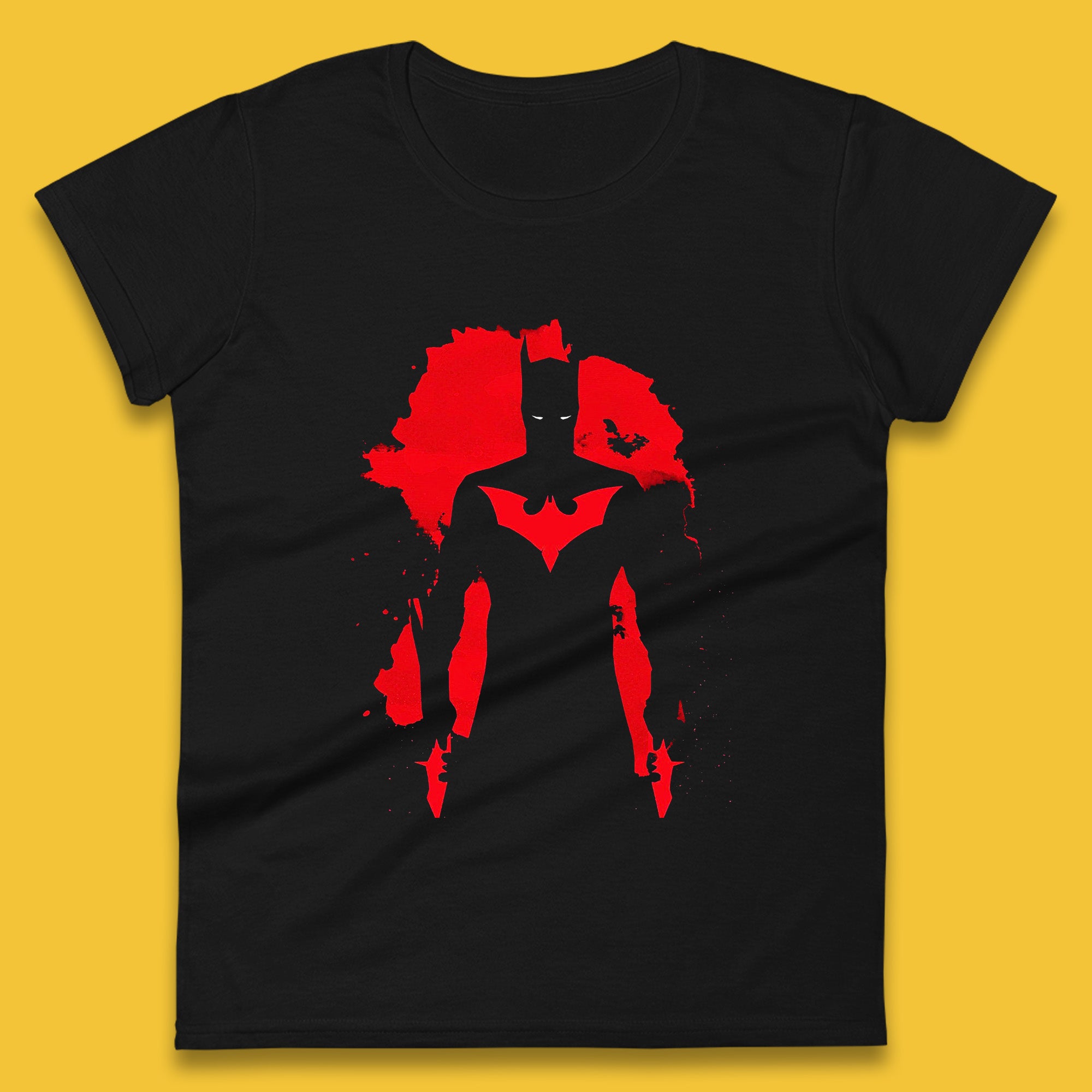 

Batman Beyond Rises As A Warrior Of Justice Distressed Portrait Art DC Comics Superhero Womens Tee T Shirt Mens Tops Unisex Top XL