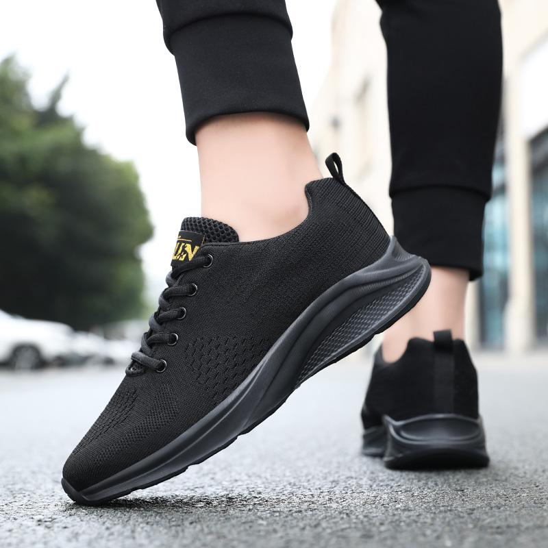 Sneakers Mens All Season Breathable Lightweight Shoes Comfy Anti-Skid Trendy Lace Closure  Walking Hiking Outdoor Sports Shoes