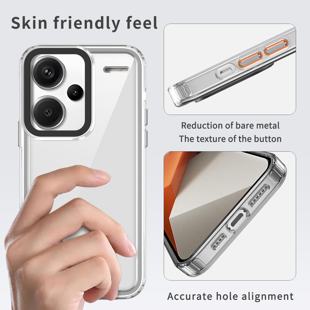For Xiaomi Redmi Note 13 Pro+ 5G Protective Case PC+TPU Clear Phone Protector