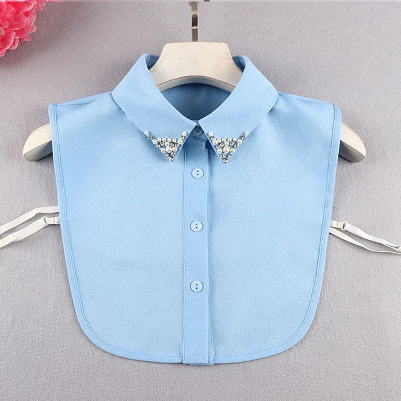 Białe Sztuczne Kołnierzyki Dla Kobiet Krata Klapa Odpinany Kołnierzyk Koszula Koronka Stójka Fałszywy Kołnierzyk Kobieta Zdejmowany Krawat Nep Kraagie